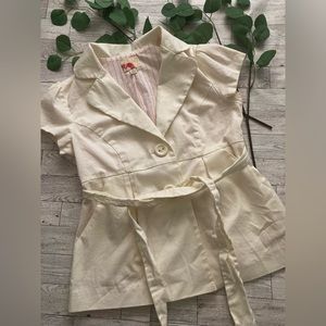 Womens Forever 21 Short Sleeve Blazer Top